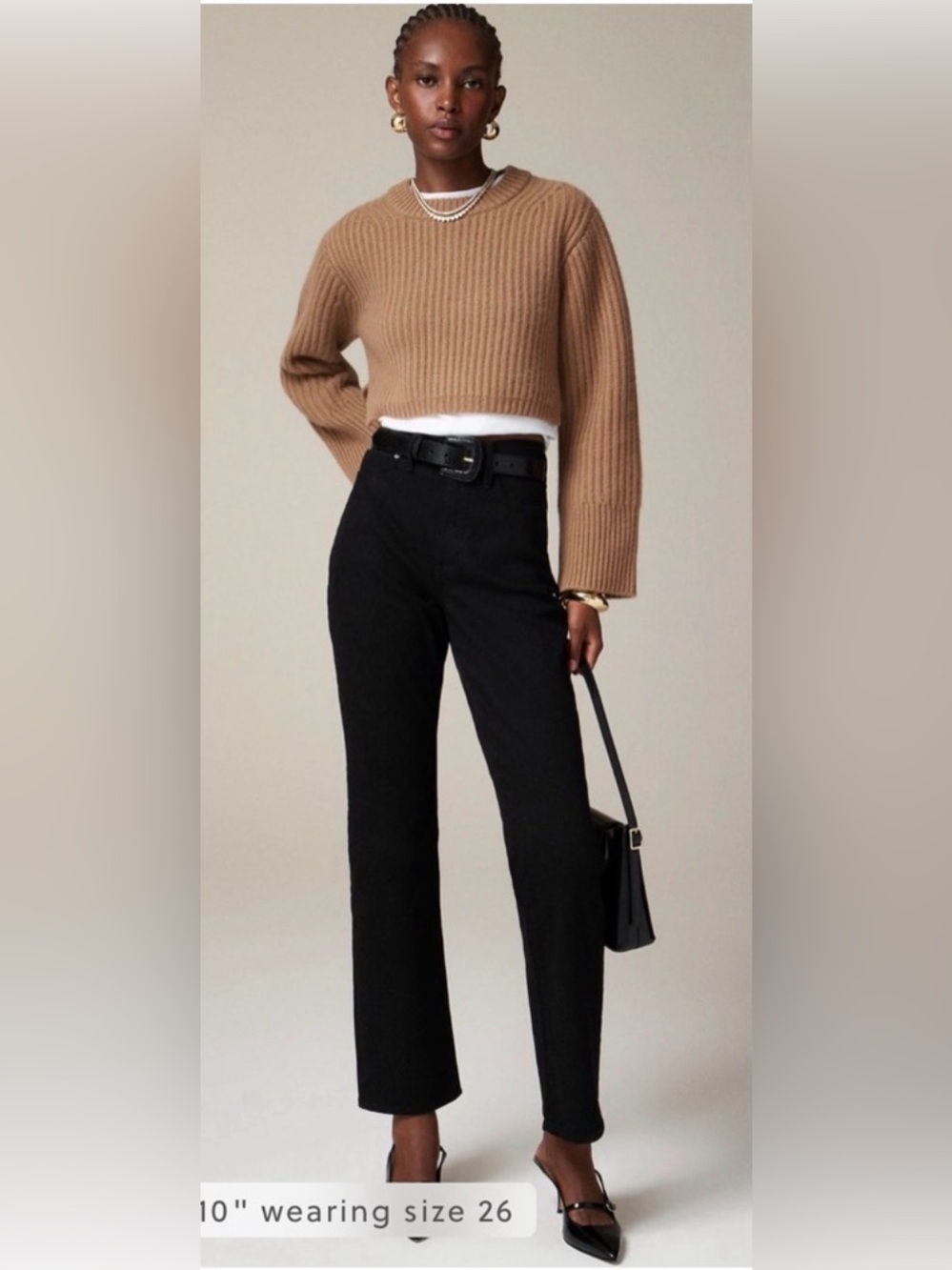 J.Crew Petite Slim straight jean in black rinse